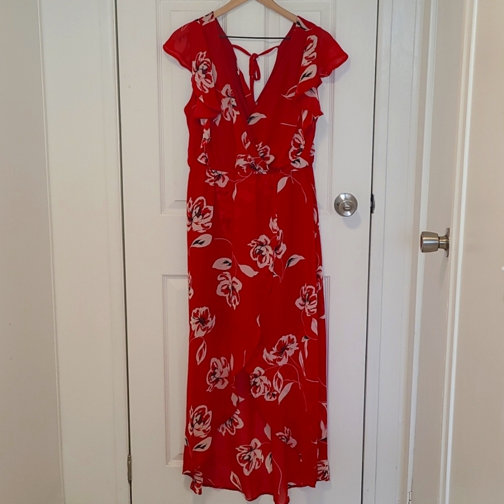 Maurices, Large, High Low, Floral Dress